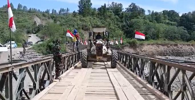 Bagian dari 218 Jembatan Nasional, TNI AD Bangun 35 Jembatan Bailey di Aceh